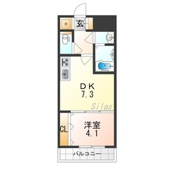 ONE ROOF FLAT TENJINBASHIの物件間取画像